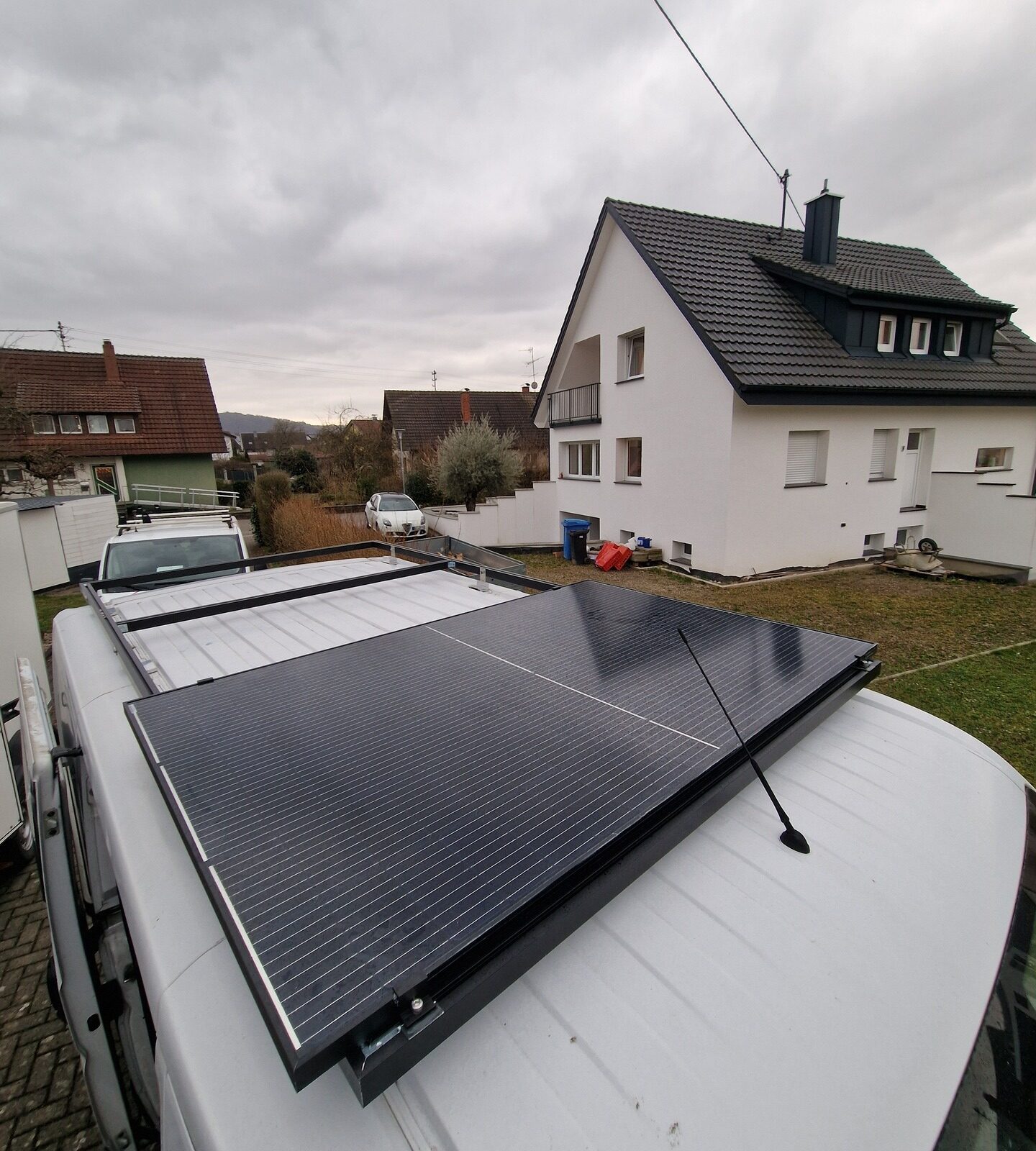 Montage Dachgestell/Solarpanel