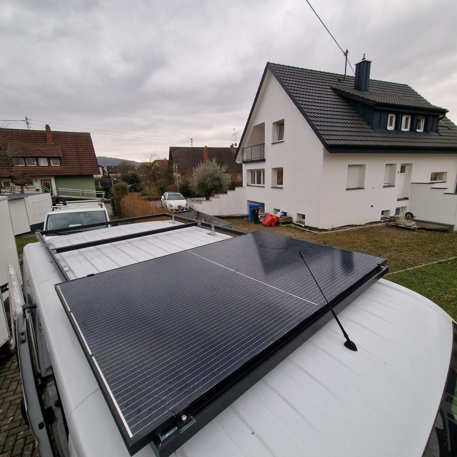 Showroom Montage Dachgestell/Solarpanel