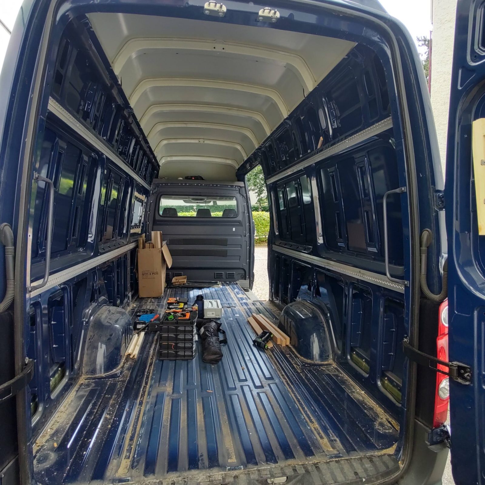 Showroom Heckansicht Leeres Fahrzeug